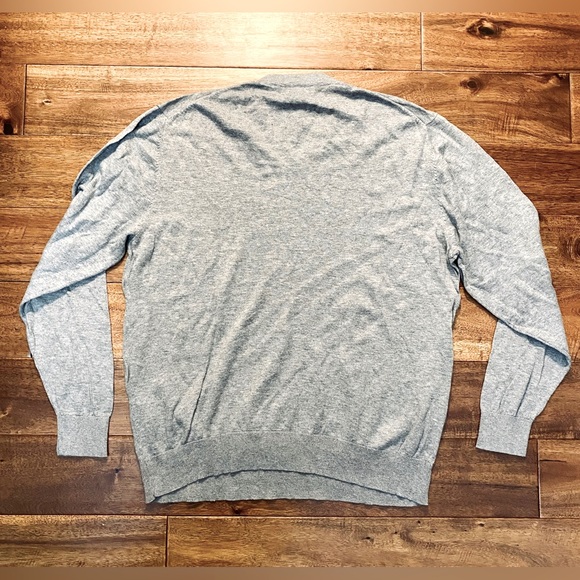 Grey V-Neck Sweater - Picture 4 of 4